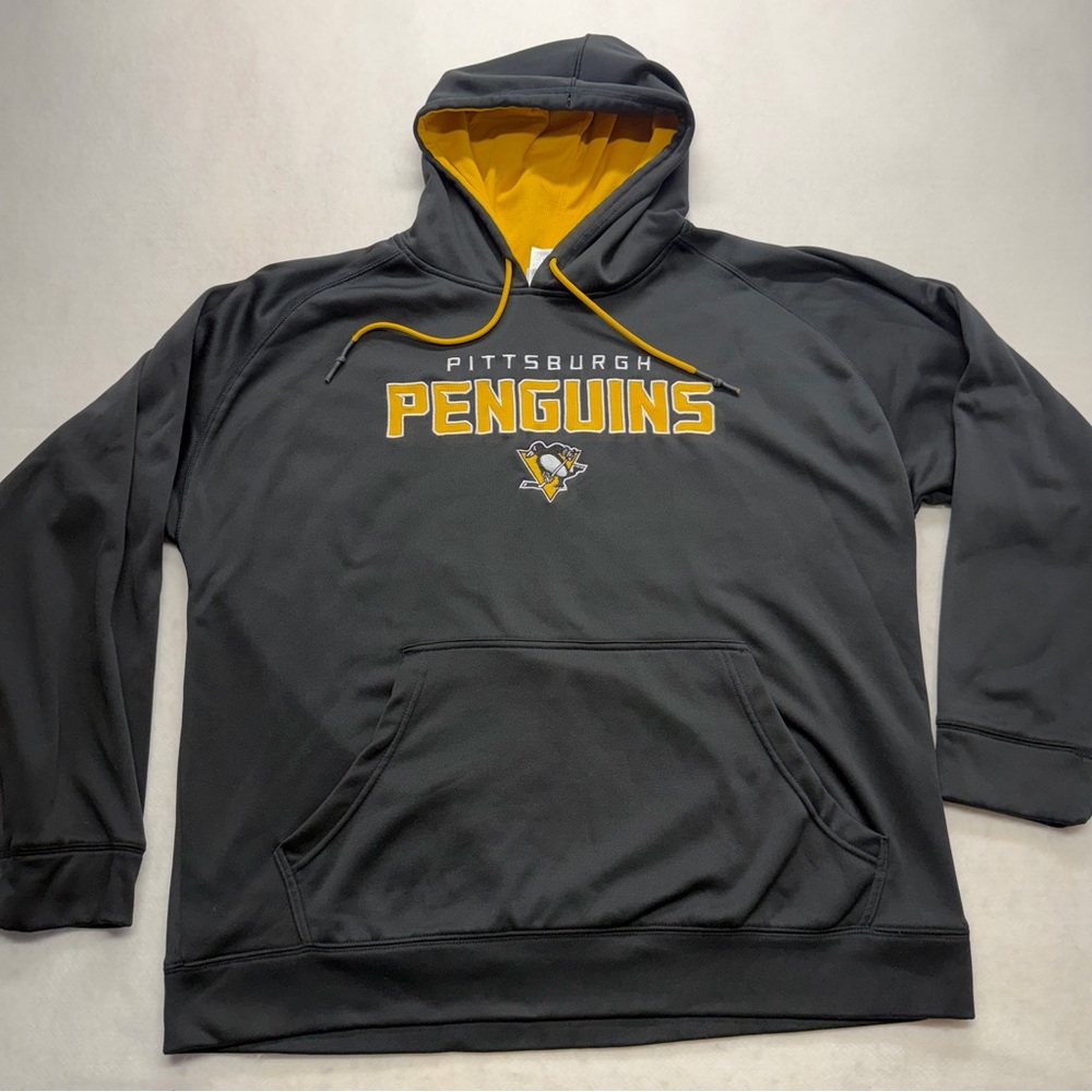 NHL Pittsburgh Penguins Black Hoodie Sweater Men’s Size XL